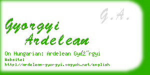 gyorgyi ardelean business card